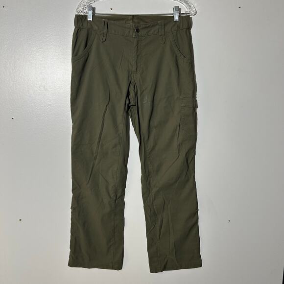 Duluth Trading Co Straight Leg Stretch Outdoor Green Cargo Pant Men’s 8X31 - Picture 1 of 7